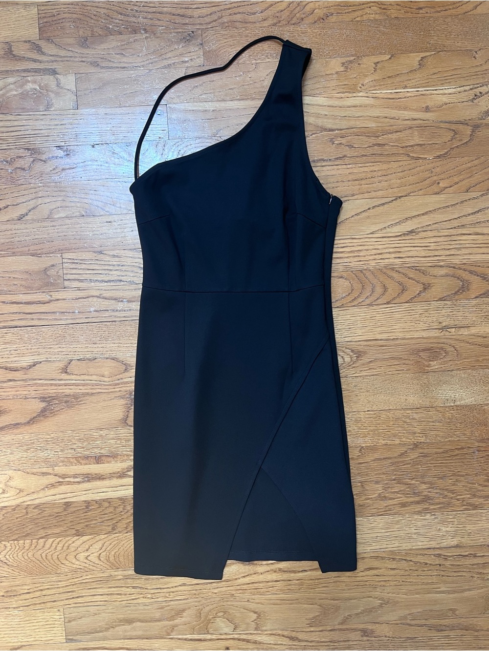 Sophie Rue Black One-Shoulder Cocktail Dress
